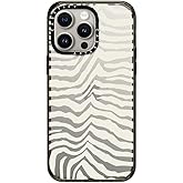 CASETiFY Impact iPhone 15 Pro Max Case [4X Military Grade Drop Tested / 8.2ft Drop Protection] - Zebra Stripe - Clear Black