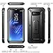 SUPCASE Samsung Galaxy S8+ Plus Case, Full-Body Rugged Holster Case with Tempered Glass Screen Protector for Galaxy S8+ (2017 Release), Unicorn Beetle Shield Series - Retail Package (Black/Black)
