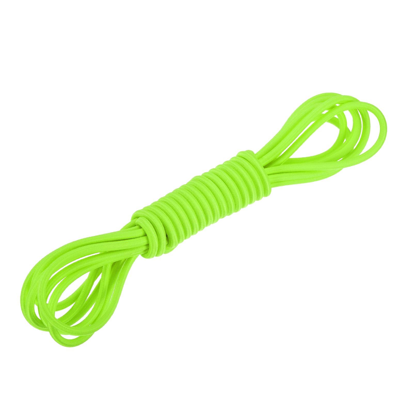 DMiotech 4.8mm Shock Cord, 3 M Fluorescent Green Bungee Cord Tent Pole Shock Cord Round Elastic Kayak Rope Stretch String Marine Grade Heavy Polyester for DIY Projects Tie Downs