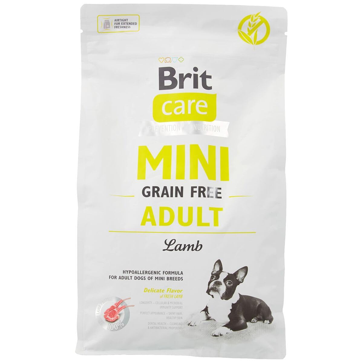 Brit Care Mini Adult Lamb - Hypoallergenic and Grain Free - For Small Dogs - 2kg