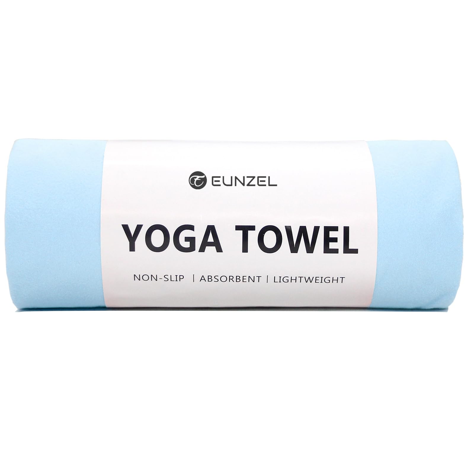 Photo 1 of Eunzel Hot Yoga Towel Non Slip Yoga Mat Towel Non-Slip Sweat Absorbent Towel for Hot Yoga, Pilates and Workout 72" x 26.5", Blue