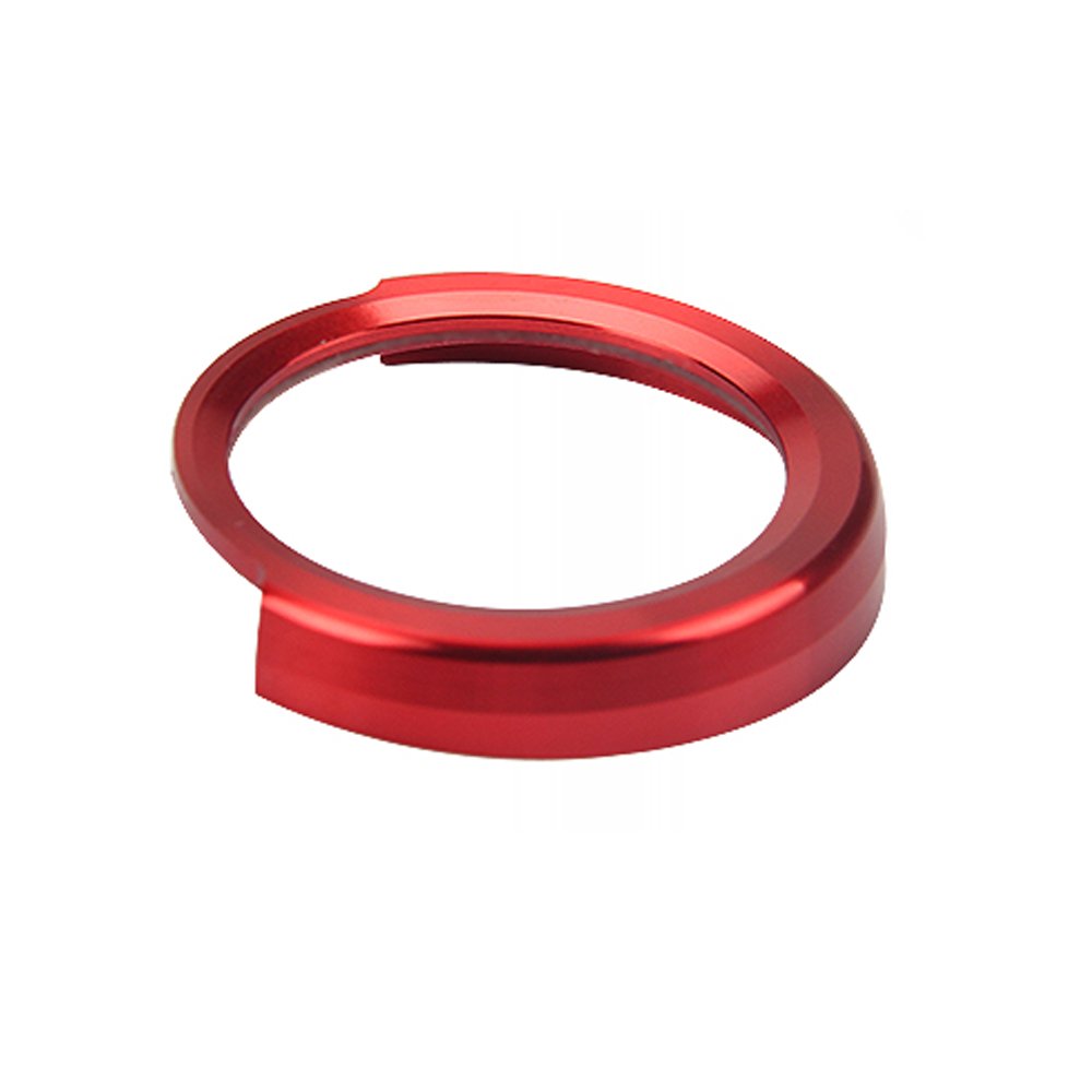 Start Stop Button Cover Aluminum Alloy Protective Cover Auto Start Button Sticker Decoration Ring for BMW1 2 3 4 Series, Red
