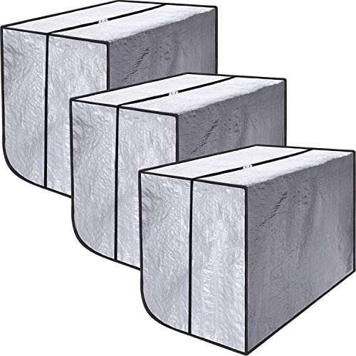 Sunshane 3 Pieces Window AC Cover Outdoor Window Air Conditioner Unit Cover 10,000 BTU's Air Conditioner Protective Cover, 27 x 16 x 18 Inch