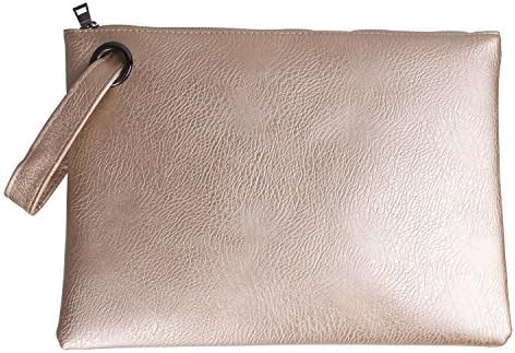 Tskybag Oversized Clutch Bag Purse, Womens Large Pu leather Evening Wristlet Handbag