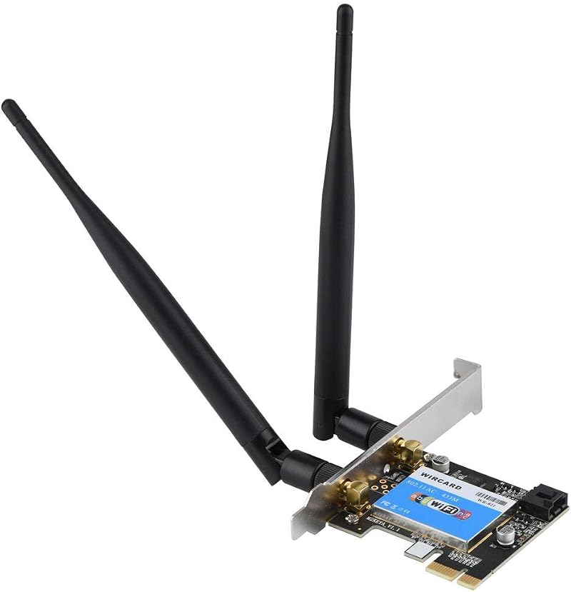 Garsent 433Mbps WiFi Card AC Bluetooth 4.0 Dual Band 2.4G/5G PCIe for Desktop PC