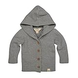 Burt's Bees Baby Baby Organic Hoodie, Heather Grey Cardigan, 3-6 Months
