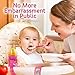 Heaven's Bliss Baby Bottle Holder Stop Drop (Pink 2-Pack)