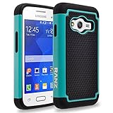 Samsung Galaxy Ace 4 Lite Case, RANZ Black/Mint Heavy Duty Dual Layer Armored Hybrid Case Cover For Samsung Galaxy Ace 4 Lite G313ML