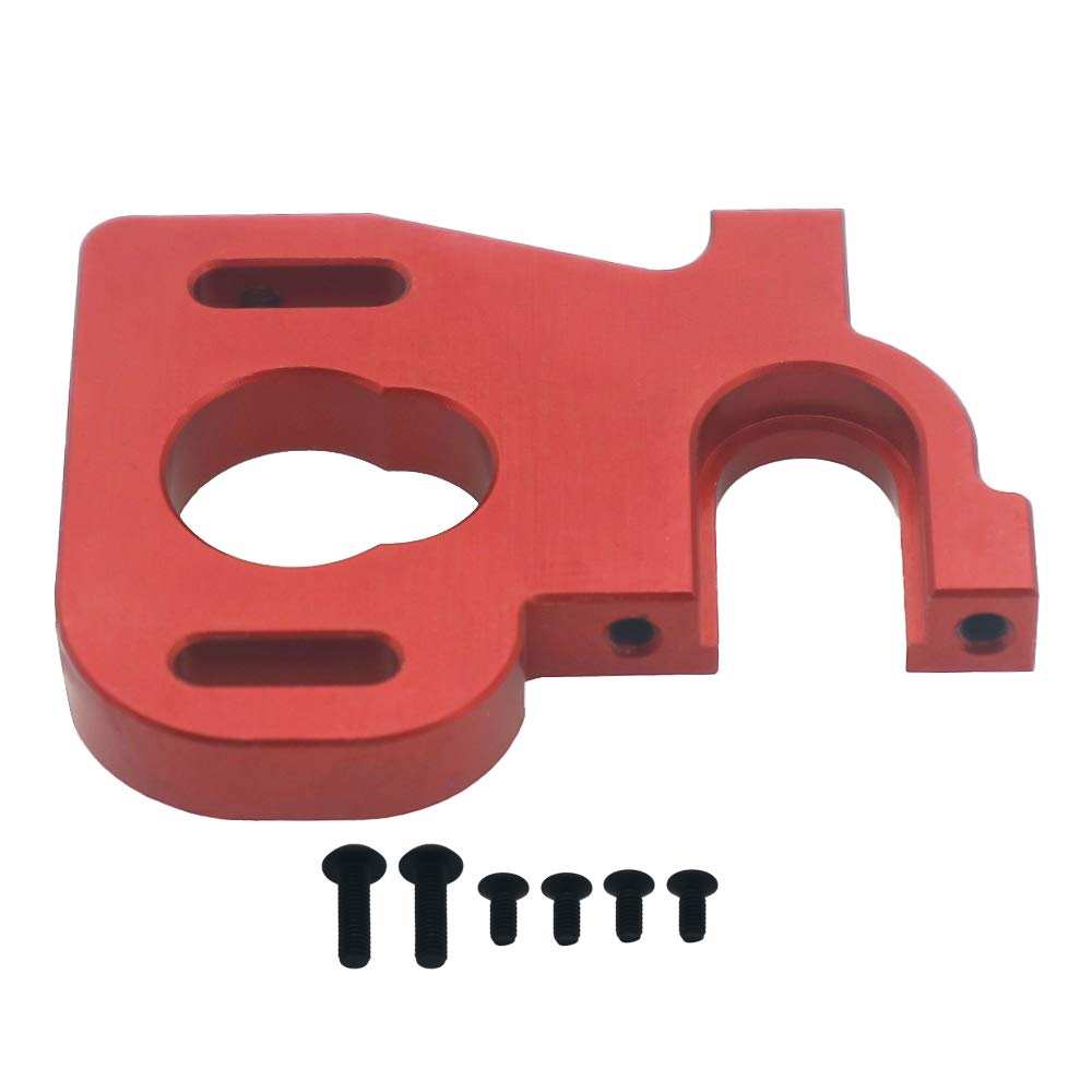 RCAWD Alloy RC motor mount for 1/14 Wltoys 144001 buggy option hop-ups Upgrades Parts（Red）