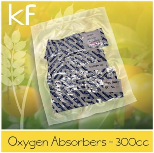 40-300cc Oxygen Absorbers (2 Packs of 20ea.) for Vacuum Seal or Mylar Bag Food Storage