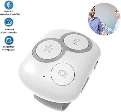 Cldgf Idioma Traduccion Traduccion Anillo Multi Idioma Smart Bluetooth Portable Ring Traductor App Para Android Ios 16 Idiomas Nacionales Blanco Negro Rosa Azul White Amazon Es Hogar