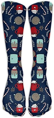 Hot Cocoa Long Socks For Men &amp; Women- Best For Running,Athletic,Medical,Pregnancy And Travel