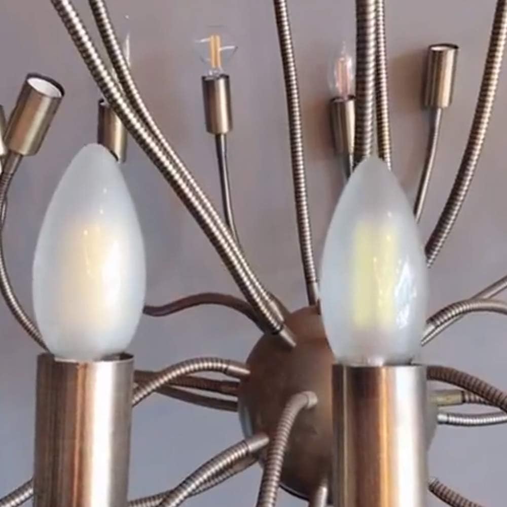 ZFQ 5 Pack E14 LED Candelabra Bulbs, Antique Led Filament Candle Bulb, 4 Watt, AC 220-240V, Non-Dimmable - Image 3