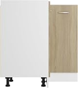 vidaXL Corner Bottom Cabinet Sonoma Oak 75.5x75.5x80.5cm Engineered Wood view 9