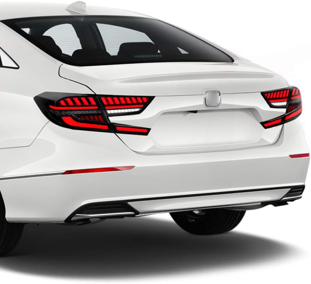 Amazon Yuangzhengホンダ アコードテールランプ 10代目 Cv3型 テールライト 全led 流れるウインカー スモーク 左右2点セット 1年保証付き For Honda Accord Led Tail Lights 18 19 年 ヘッドライト本体 車 バイク