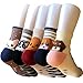 Yoicy 6Pairs Womens Cotton Color socks - Soft Casual Candy Color Crew Socks for Womens Girls