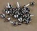 50 Pieces Nickel Color Plate Bottom Stud Bag Feet/Silver Cone Studs Purse Feet Spike Nailheads Brad 15mm leathercraft Findings