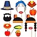 Lago Retail Thanksgiving Inflatable Frame and Photo Booth Props – NO DIY Required Attached to The Stick – Fun Holiday Party Decorations for All Family – Great Theme Party Kit (Thanksgiving)