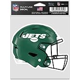 New York Jets Helmet Fan Decals 3.75" x 5"