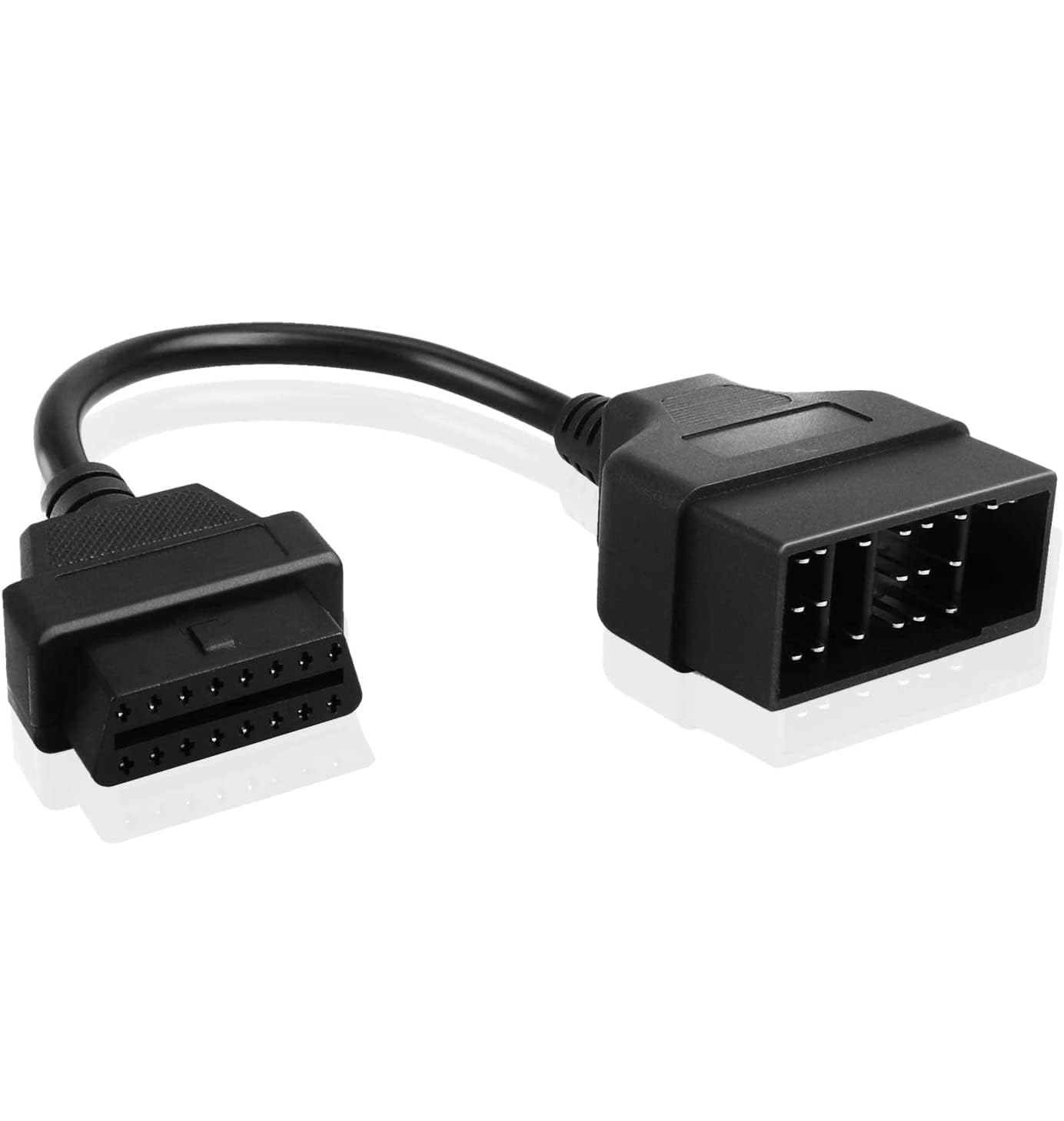 Photo 1 of EEEkit OBD1 to OBD2 Adapter, 22 Pin OBD1 to 16 Pin OBD2 Convertor Cable, Diagnostic Scanner Tool OBDll Adapter Cable with Two Connectors, for Toyota 22 Pin sockets with TCS Diagnostic
