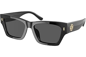 Tory Burch womens Ty7169u Universal Fit Rectangular Sunglasses