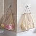 2CT Fruit and Vegetable Mesh Bags Reusable Grocery Bags Hanging Storage Organizer Produce Bags