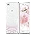 kwmobile Clear Case Compatible with Huawei P8 Lite (2015) - TPU Smartphone Backcover - Indian Sun Light Pink/White/Transparent