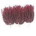 3pcs/pack bob Kinky Curl 8 Inch Afro Kinky Twist Hair Burg color Soft Synthetic Crochet Braiding Hair Extention (1B/BURG)