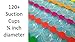 Rainbow Bath Mat - Clear with Colorful Stripes Anti-slip Suction Cups - 15 X 26 Inches - Safely Fits Most Bathtubs - Fun for Kids - Non-Slip for Whole Family
