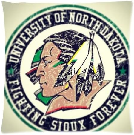 AprilHK Custom UND fighting sioux Zippered Pillowcase Pillow Cases Cover 18''x18'' (One side)