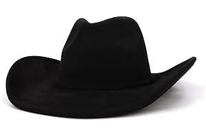 CCAKXCJJ Western Cowboy Hat for Women Men Classic Fedora Hats Wide Brim Suede Cowboy Hat for Women with Buckle Belt