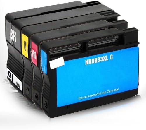 Wirelesspug © 4 Pack HP 932 XL 933 XL Ink Cartridge Remanufactured Set For Officejet 6100 6600 6700 7110 7610 New