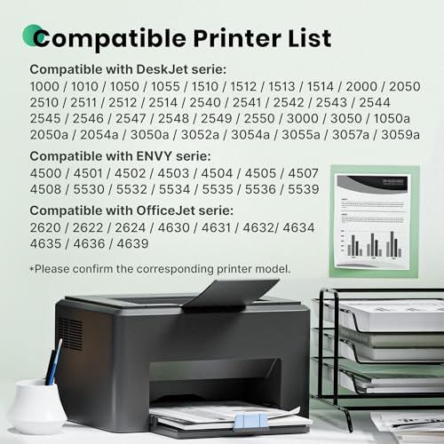 301XL Cartridges Replacement for HP 301 Black and Colour Cartridges for HP 301XL Cartridges for HP Envy 4500 5530 5532 5534 Deskjet 2540 2510 1510 2050 1050a 2050a 3050a Officejet 4630 2620 463002