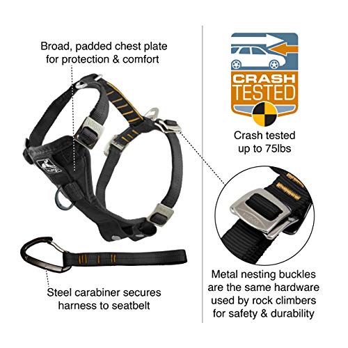 Kurgo TruFit Enhanced Strength Dog Harness, Crash Tested Car Safety
