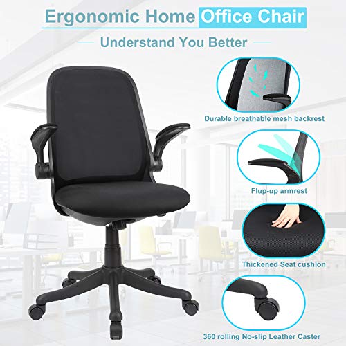 Home Office Chair Student Ergo Mid Back Cheap Desk Chair Ergonomic Mesh