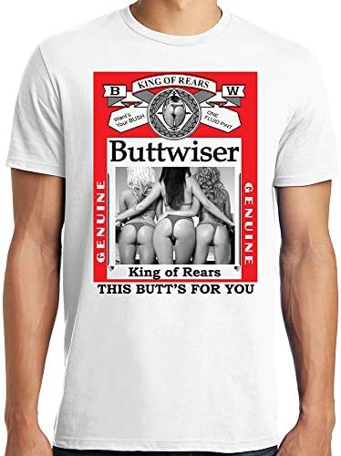 PubliciTeeZButtwiser Funny Big and Tall Bud Parody T-Shirt
