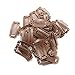 Dofash 30Pcs 9-Teeth 3.2Cm/1.26″ Snap-Comb Wig Clips With Rubber For Hair Extension With Delicate Box For Girls (Light Brown)thumb 4