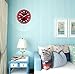 Fzy.bstim Silent Non-Ticking Wall Clock Battery Operated,10 Inch Modern Round Living Room/Office/School/Kitchen Clock,Red