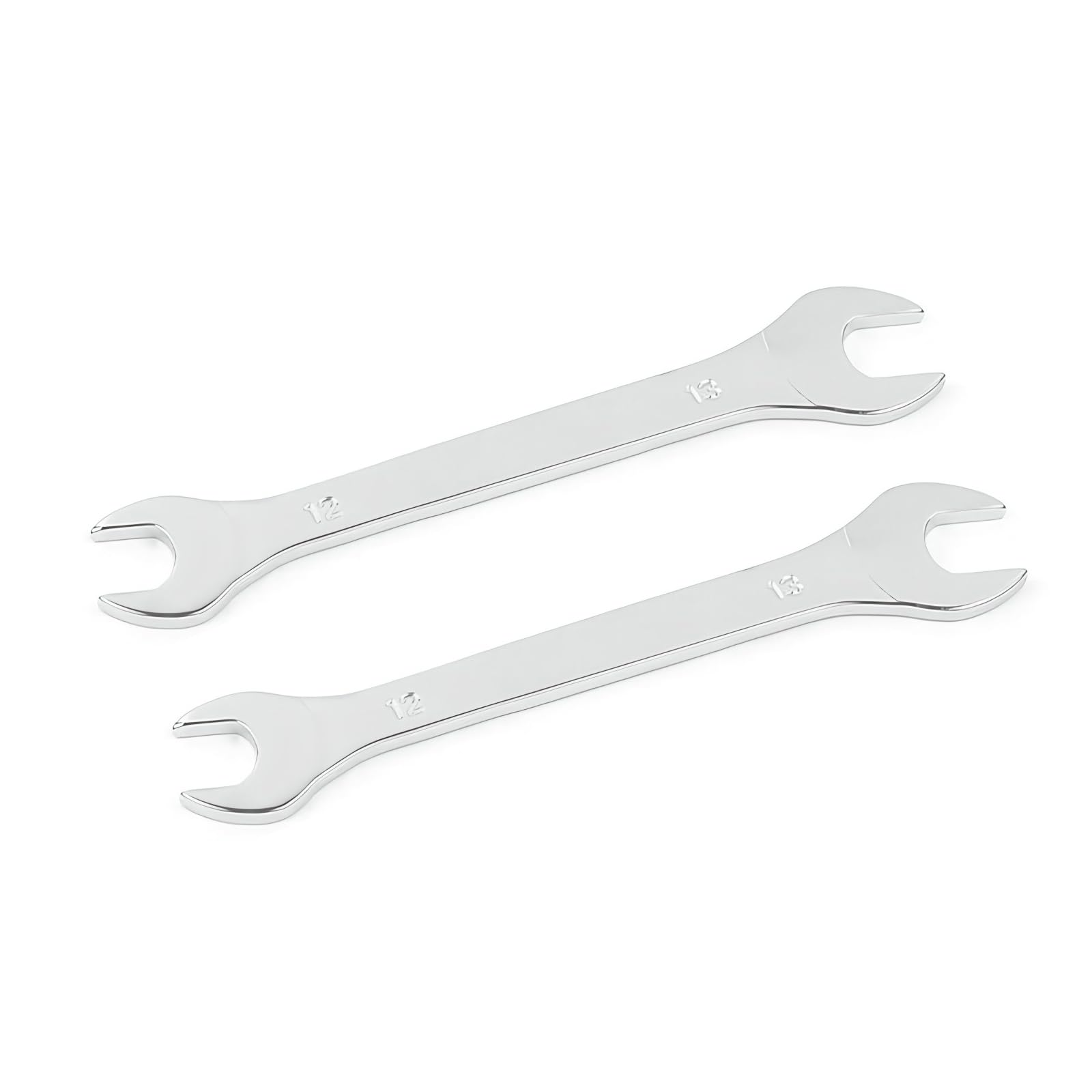 Aoktorkit 2 Pcs Double Open End Spanner,12mm x 13mm Chrome Vanadium Steel Wrench Super-Thin Open Ended Wrench Flat Spanner for Narrow Space,DIY,Pipeline,Repair Bicycle Repair and Home Maintance