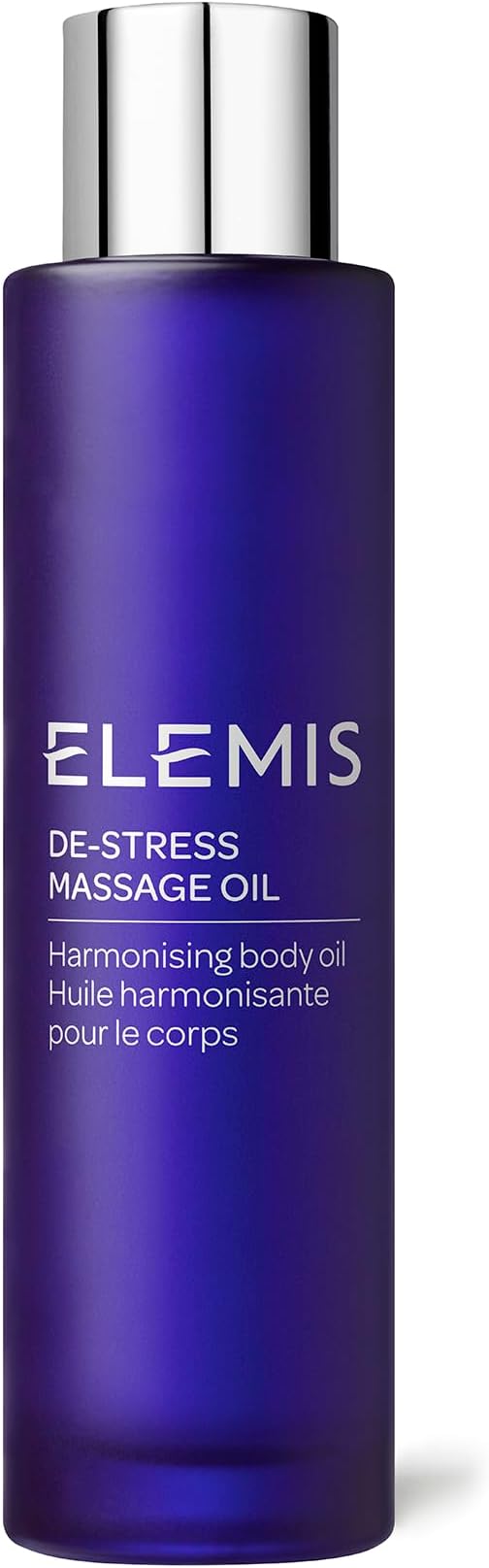 Elemis De-Stress Massage Oil 100ml Relaxing Body Fluid Deeply Nourishing