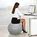 Trideer Yoga Ball - Exercise Ball for Workout pilates Stability - Anti-Burst and Slip Resistant for physical therapy, Birthing, Stretching &Core Workout, Office Ball Chair, Flexible Seating, Home Gym