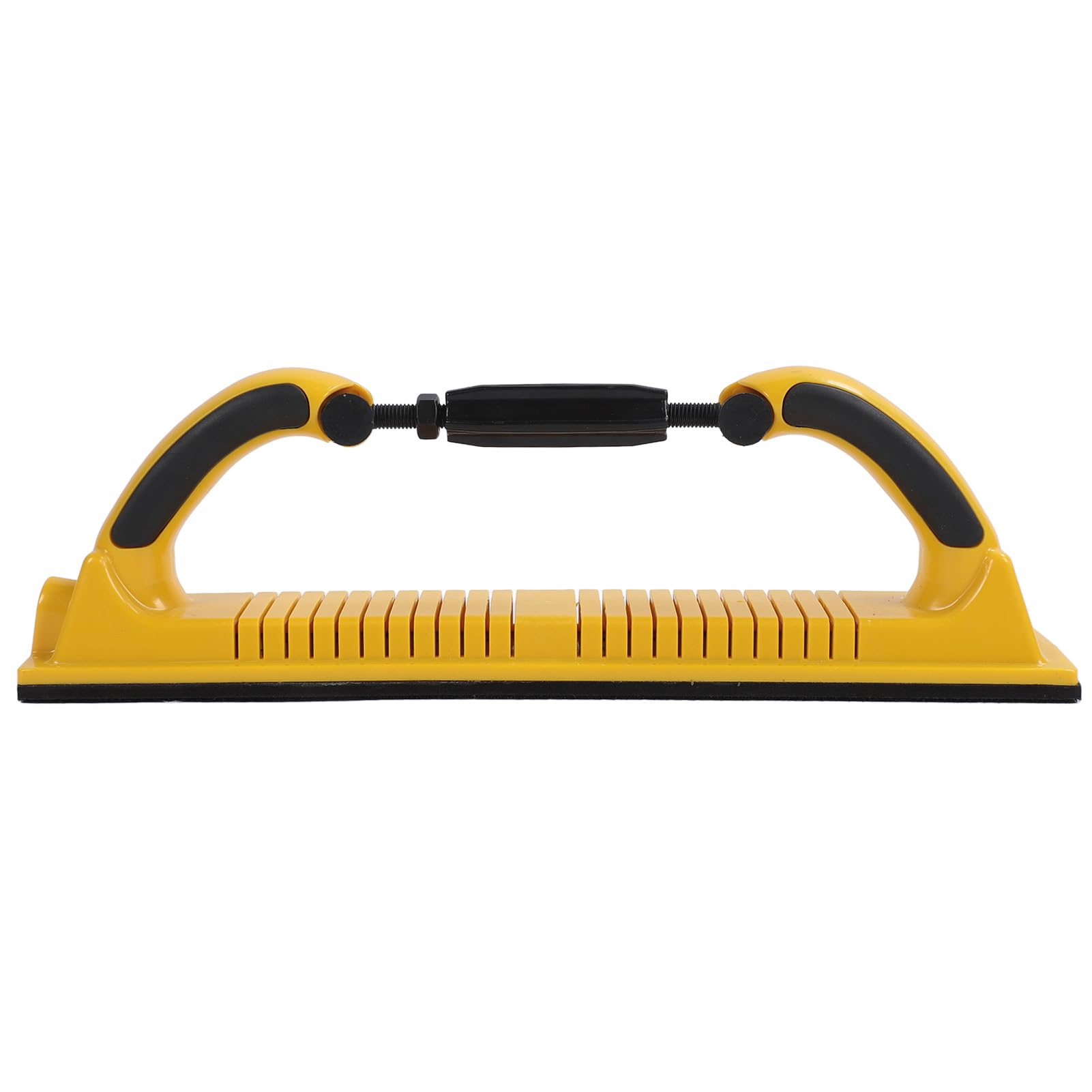 Hand Sanding Block, ABS Block Base Wide Application 70x400mm Flexible Curvature Adjustment Lightweight Longboard Hand Sanding File Block for Drywall