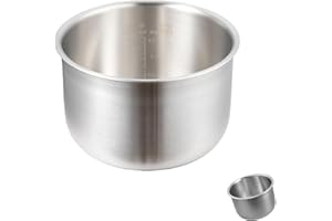 316 Stainless Steel Inner Pot Compatible with Tiger Rice Cookers, Compatible with BXA18C Inner Pot Reference, 5L 10 Cup Uncoa