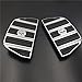 HTT Motorcycle Chrome Skull Zombie Passenger Footboard Insert Kit Traditional Shape TOURING FLHT FLT FLTR FLHR FLHS SOFTAIL FLSTC FLSTN FLSTF FLSTS DYNA FLD MODELS WITH D STYLE FOOTBOARDS
