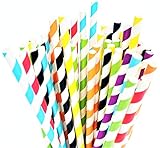 Natural Alt 350-Pack Biodegradable Paper Straws - Durable Eco-Friendly Set | Bulk Paper Drinking Straws - Amazing for Juices, Shakes, Smoothies, Restaurants, Party Supplies Decor | 7 Different Colors