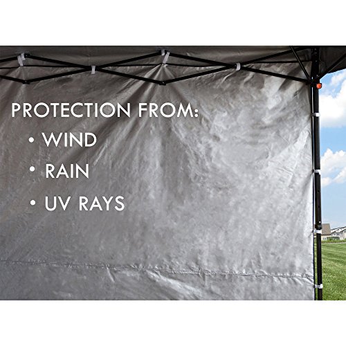 Punchau Pop Up Canopy Tent with Removable Sidewall 10 x 10 Feet, White - UV Coated, Waterproof Instant Outdoor Party Gazebo Tent