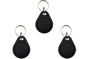 XIXEI 13.56MHz RFID Proximity ID Card Key Tags Compatible with MIFARE Classic 1K Writable rewritable UID fob tag(Pack of 3)