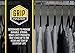 The Original GRIP MASTER Non Slip 50-Pack Thin Velvet Suit Hangers, 360 Degree Swivel Hooks, Heavy Duty, Black