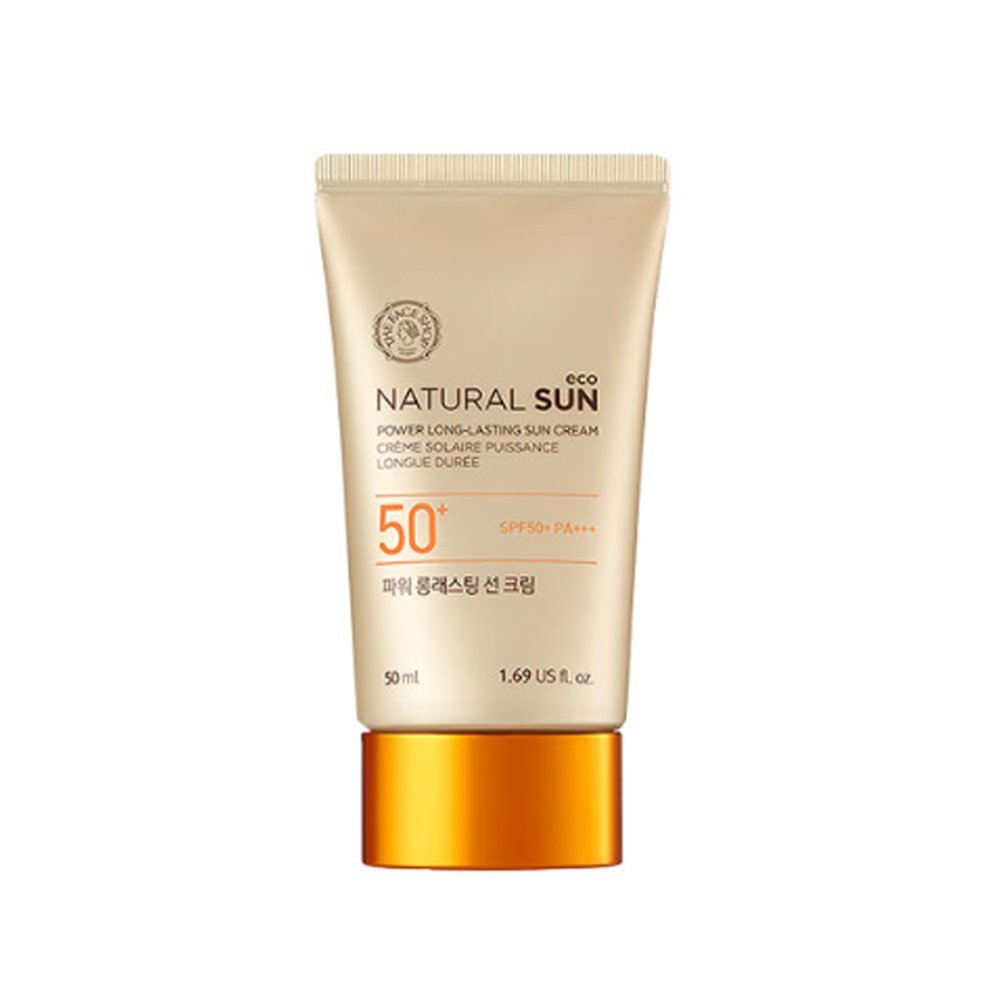 [The Face Shop]2015 UPGRADE Natural Sun Eco Power Long-Lasting Sun Cream 50ml(1.69oz)SPF50 PA+++ by The Face Shop
