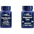 Life Extension One-Per-Day Multivitamin – Packed with Over 25 Vitamins, Minerals & Plant Extracts & Magnesium Caps, 500 mg, Magnesium Oxide, Citrate, Succinate, Heart Health